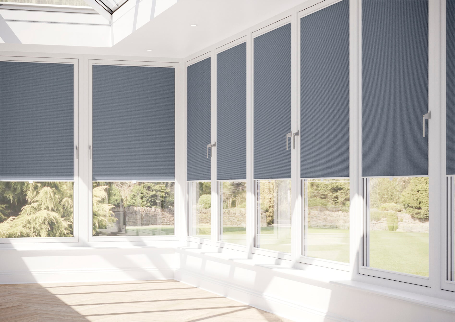 Halo, Slate Grey - Stick Fit Slim Honeycomb Blind - Image 10